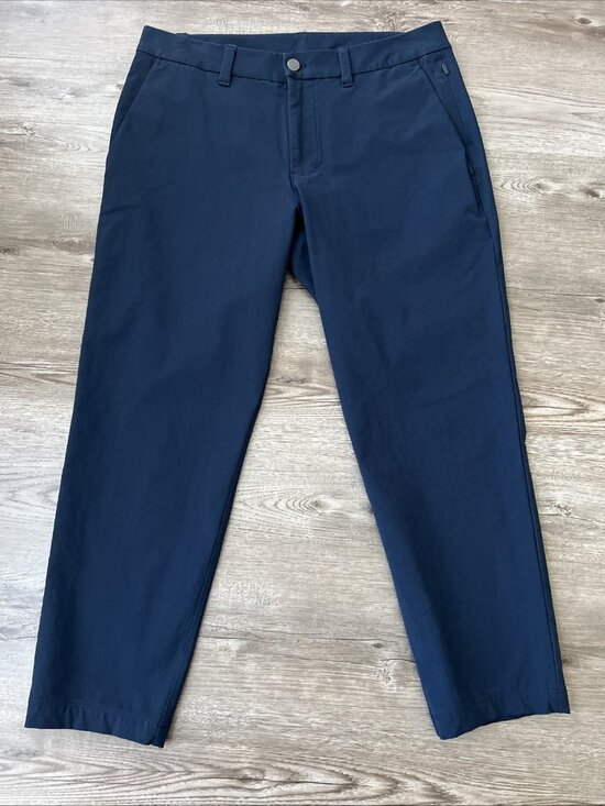 Lululemon Other - Lululemon Commission Slim Tapered Fit Pant Navy Mens Actual 32x26